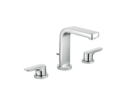 Kludi Pure&Solid - Umyvadlová baterie s výpustí, 3-otvorová instalace, chrom 343940575
