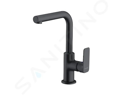 Kludi Pure&Style - Umyvadlová baterie s otočným výtokem, matná černá 400243975