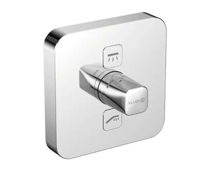 Kludi Push - Baterie pod omítku pro 2 spotřebiče, chrom 387110538