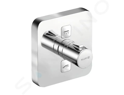 Kludi Push - Termostatická baterie pod omítku pro 2 spotřebiče, chrom 389110538