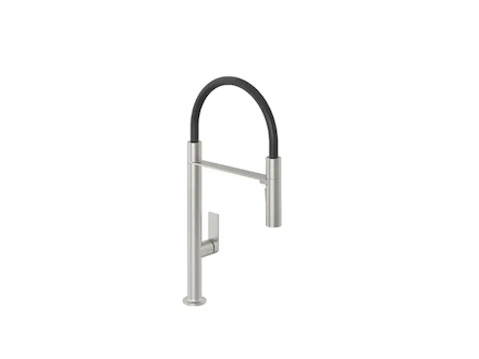 Kludi Qord - Dřezová baterie s flexibilním ramenem, kartáčovaný nikl 56859N575