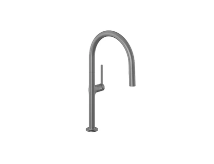 Kludi Reef - Dřezová baterie s výsuvnou sprškou, broušený Gunmetal 50851N275