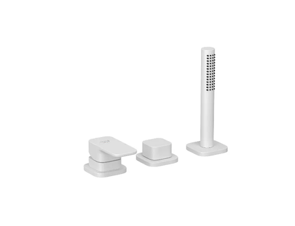 Kludi Renon - Baterie na okraj vany, 3-otvorová instalace, matná bílá 424475375