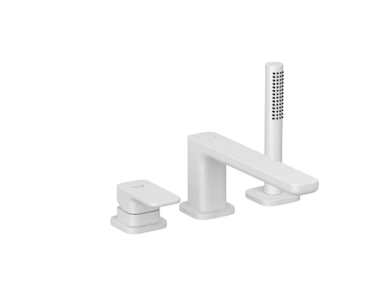 Kludi Renon - Baterie na okraj vany, 3-otvorová instalace, matná bílá 424485375