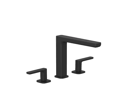 Kludi Renon - Umyvadlová baterie s výpustí Push-Open, 3-otvorová instalace, matná černá 423933975