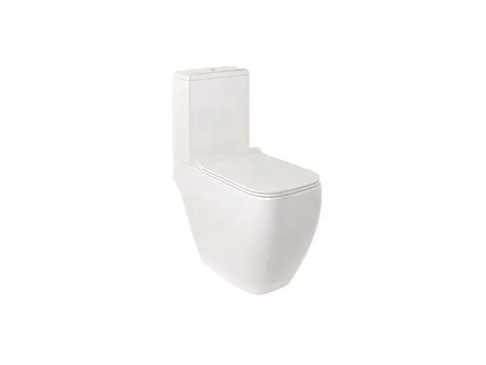 Kludi Resa C - WC kombi mísa, spodní odpad, Rimless, SpiralFlush, lesklá bílá 28WCB0643