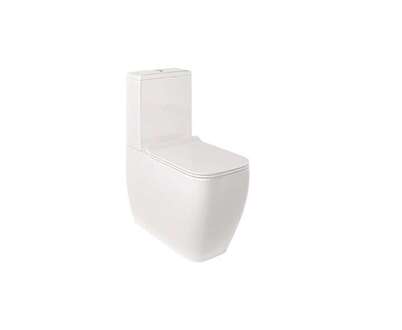 Kludi Resa C - WC kombi mísa, vario odpad, Rimless, SpiralFlush, lesklá bílá 28WCB0543
