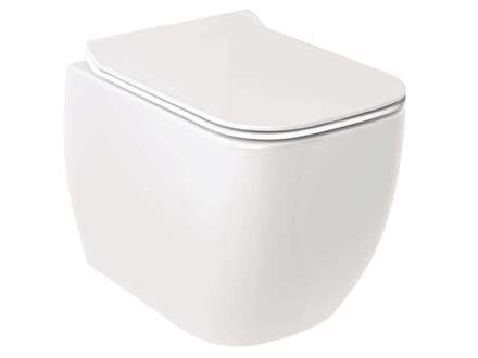 Kludi Resa C - Závěsné WC, Rimless, Spiralflush, lesklá bílá 28WCW0243