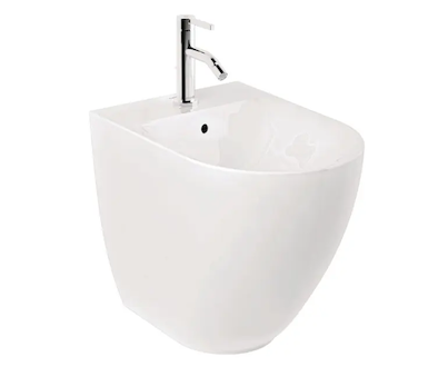 Kludi Resa D - Stojící bidet, otvor pro baterii, lesklá bílá 24BIB0143