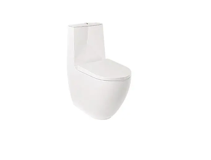 Kludi Resa D - WC kombi mísa, vario odpad, Rimless, SpiralFlush, lesklá bílá 24WCB0543