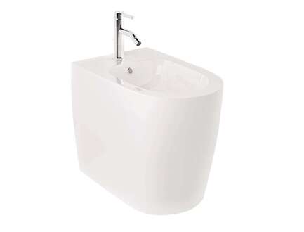 Kludi Resa R - Stojící bidet, otvor pro baterii, lesklá bílá 23BIB0243