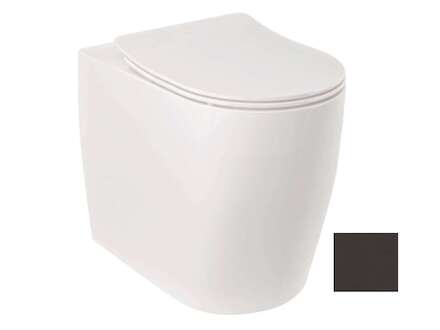 Kludi Resa R - Stojící WC, vario odpad, Rimless, matná černá 23WCB0439