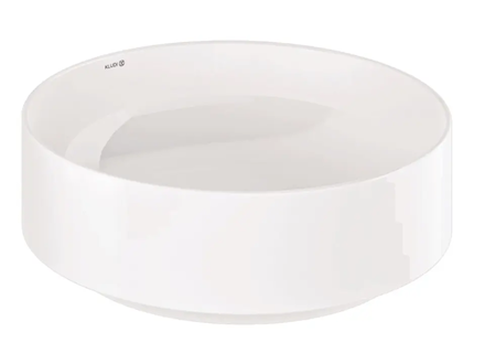 Kludi Resa R - Umyvadlo na desku, průměr 40 cm, lesklá bílá 58CW1043
