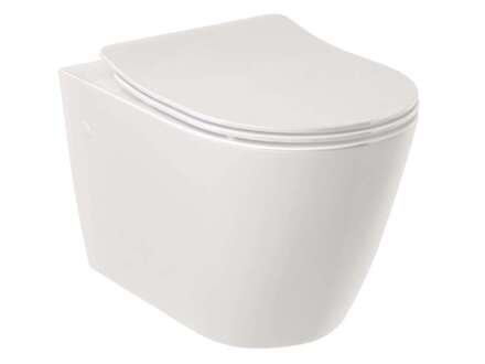 Kludi Resa R - Závěsné WC, Rimless, Spiralflush, lesklá bílá 23WCW0243
