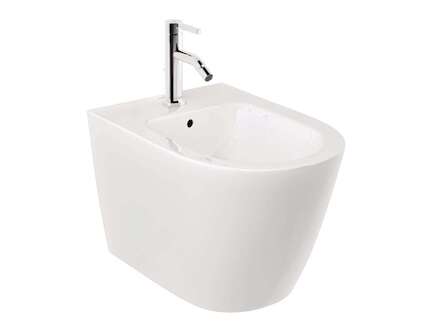 Kludi Resa R - Závěsný bidet, otvor pro baterii, lesklá bílá 23BIW0143