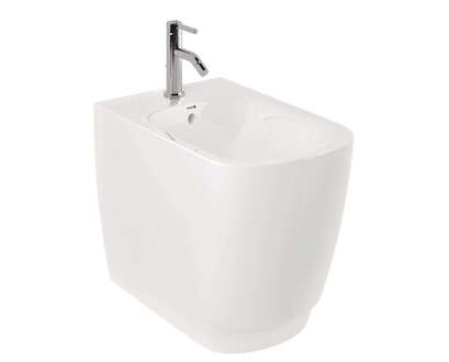 Kludi Resa S - Stojící bidet, otvor pro baterii, lesklá bílá 27BIB0143