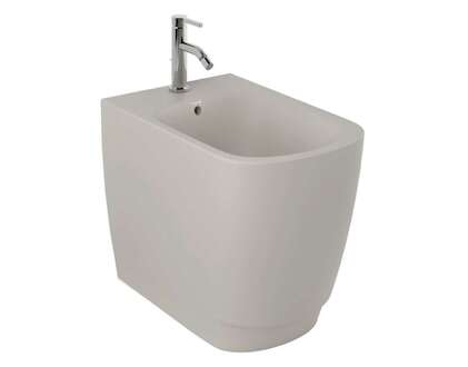 Kludi Resa S - Stojící bidet, otvor pro baterii, matná písečně šedá 27BIB01O2