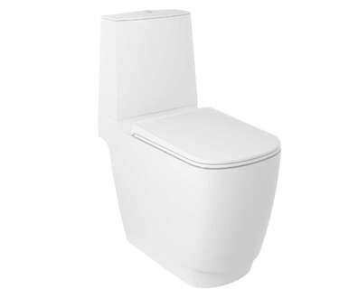 Kludi Resa S - WC kombi mísa, spodní odpad, Rimless, Spiralflush, matná bílá 27WCB0253