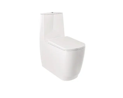 Kludi Resa S - WC kombi mísa, vario odpad, Rimless, Spiralflush, lesklá bílá 27WCB0143
