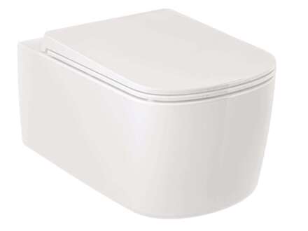 Kludi Resa S - Závěsné WC, Rimless, Spiralflush, lesklá bílá 27WCW0143
