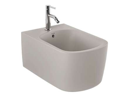 Kludi Resa S - Závěsný bidet, otvor pro baterii, matná písečně šedá 27BIW01O2