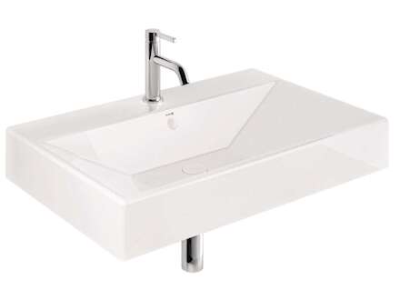 Kludi Resa - Umyvadlo 81x51 cm, s přepadem, s otvorem pro baterii, lesklá bílá 59WW8143