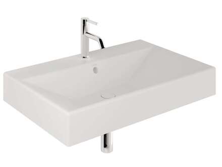 Kludi Resa - Umyvadlo 81x51 cm, s přepadem, s otvorem pro baterii, matná bílá 59WW8153