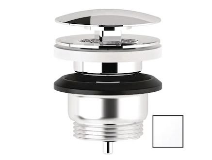 Kludi Rotexa - Neuzavíratelná výpusť, matná bílá 1047153-00