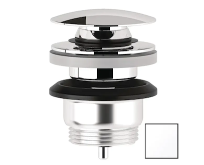 Kludi Rotexa - Umyvadlová výpusť, ClickClack, matná bílá 1047053-00