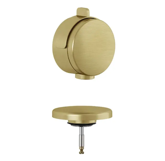 Kludi Rotexa - Vrchní sada k vanové odtokové a přepadové soupravě s napouštěním, kartáčované zlato 71826N0-00