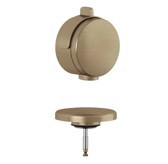 Kludi Rotexa - Vrchní sada k vanové odtokové a přepadové soupravě s napouštěním, kartáčovaný bronz 71826N1-00