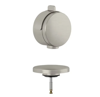 Kludi Rotexa - Vrchní sada k vanové odtokové a přepadové soupravě s napouštěním, kartáčovaný nikl 71826N5-00