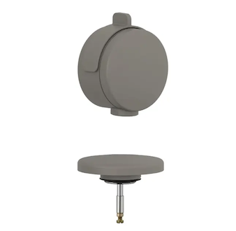 Kludi Rotexa - Vrchní sada k vanové odtokové a přepadové soupravě s napouštěním, matná šedá 71826O1-00