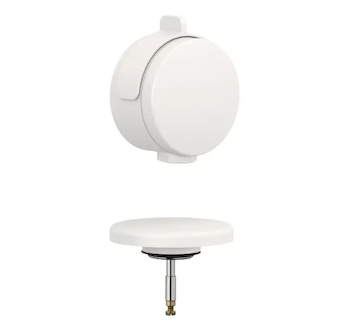 Kludi Rotexa - Vrchní sada k vanové odtokové a přepadové soupravě s napouštěním, matná světle šedá 71826O2-00