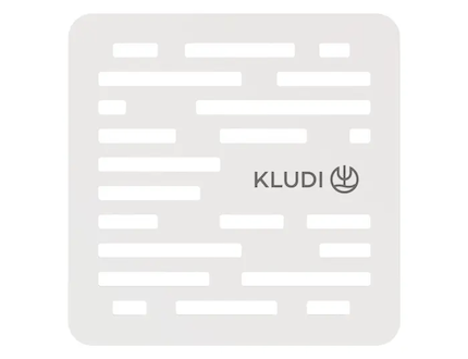 Kludi Terra - Mřížka, 13x13 cm, matná bílá 2109453-00