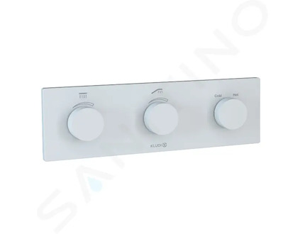 Kludi Tronic - Termostatická baterie pod omítku, pro 2 spotřebiče, matná bílá 3830053-00