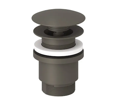 Kludi  - Umyvadlová výpusť, Push-Open, matná šedá 10426O1-00