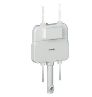 Kludi Unifix - Podomítková splachovací nádrž, stavební výška 114 cm 79107