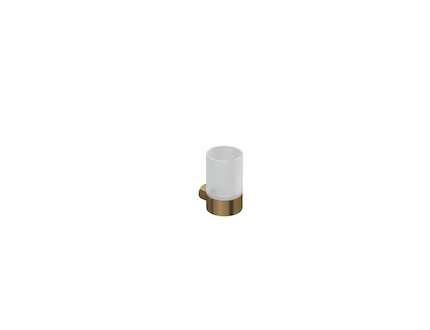 Kludi Vela R - Držák kartáčků a pasty, sklo/kartáčovaný bronz 58975N1