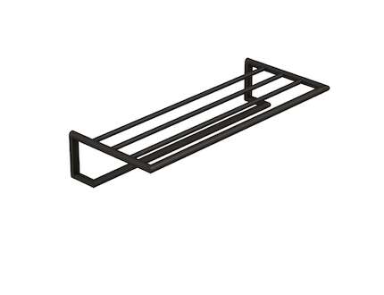 Kludi Vela R - Držák ručníku s poličkou, délka 62 cm, broušený Gunmetal 58989N2