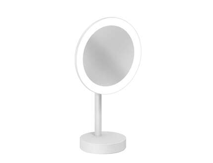 Kludi Vela R - Kosmetické zrcátko s LED osvětlením, matná bílá 5899553F