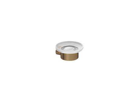 Kludi Vela R - Mýdlenka s držákem, sklo/kartáčovaný bronz 58985N1