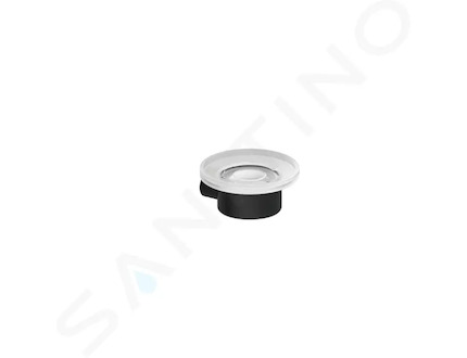 Kludi Vela R - Mýdlenka s držákem, sklo/matná černá 5898539