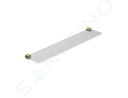 Kludi Vela R - Polička, délka 60 cm, sklo/kartáčované zlato 58973N0