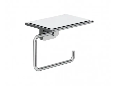 Kludi Vela S - Držák toaletního papíru s poličkou, chrom 2597105