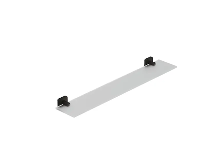 Kludi Vela S - Polička, délka 60 cm, sklo/broušený Gunmetal 25973N2