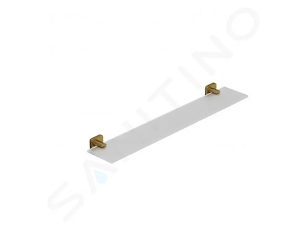 Kludi Vela S - Polička, délka 60 cm, sklo/kartáčované zlato 25973N0
