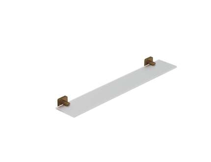Kludi Vela S - Polička, délka 60 cm, sklo/kartáčovaný bronz 25973N1