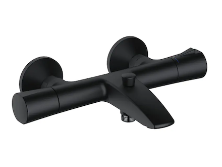 Kludi Zenta SL - Termostatická vanová baterie, matná černá 351013938