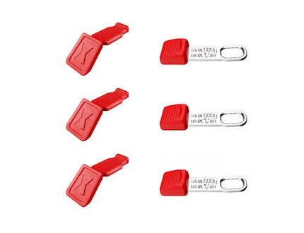 KNIPEX 3x TehteredTool + 3ks klipy červené 006306TCR